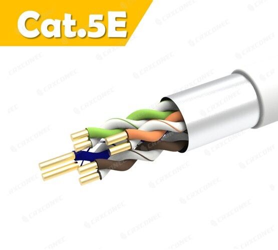 24AWG Cat.5E FUTP 솔리드 랜 케이블 WH LSZH