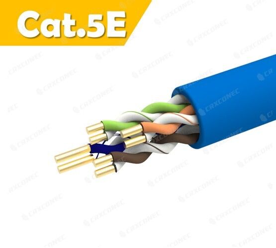 CM Rated 24AWG Cat.5E U/UTP Solid Lan Cable BL