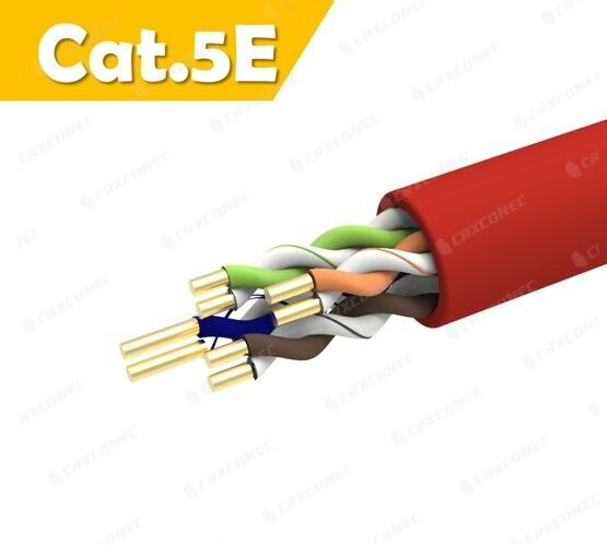 كابل LAN صلب 24AWG Cat.5E U/UTP معتمد من CM RD
