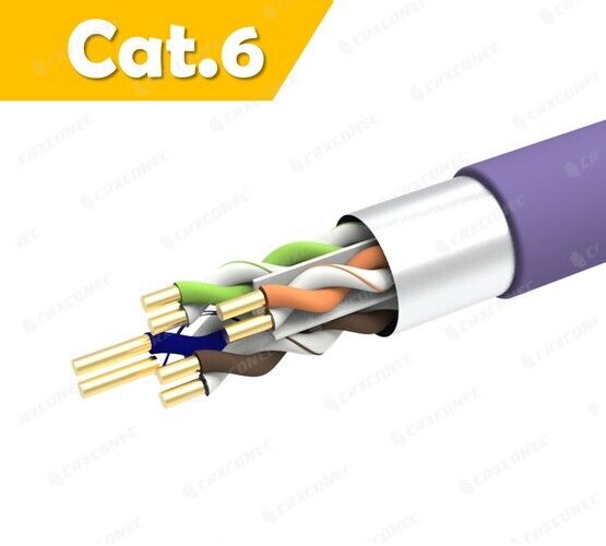 كابل LAN صلب Cat.6 F/UTP بترتيب CM 23AWG PL