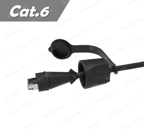 كابل باتش صناعي فئة 6 FTP بسمك 26AWG مع تصنيف IP68.