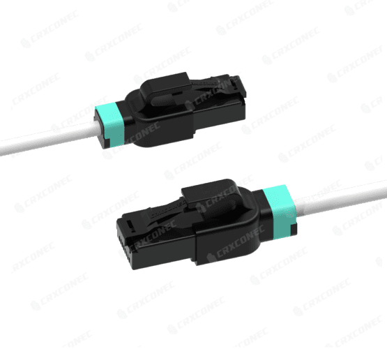 UL 인증 초슬림 짧은 클립 Cat.6 UTP 28AWG 패치 코드.