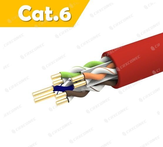 LSZH 24AWG Cat.6 U/UTP 솔리드 랜 케이블 305M RD