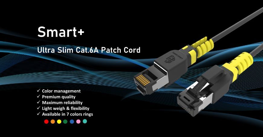 Aplicación de cable de parche de clip delgado 6A-SS-01