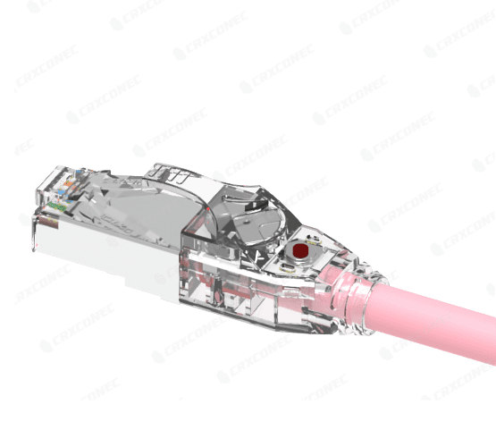 كابل توصيل Cat.6A STP 26AWG LED قابل للتتبع مدرج في UL