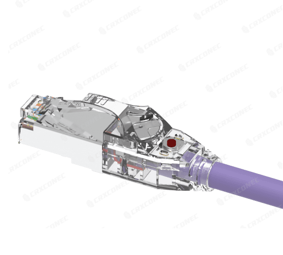 كابل توصيل Cat.6A STP 26AWG LED قابل للتتبع مدرج في UL
