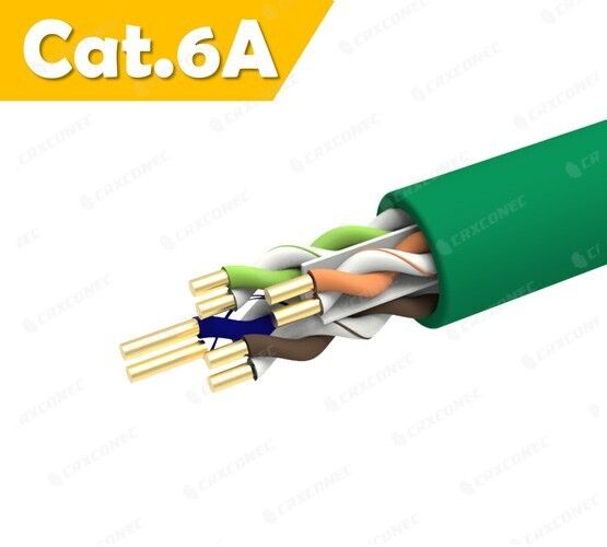 Cat.6A U/UTP LSZH 23AWG 솔리드 랜 케이블 그린 LSZH
