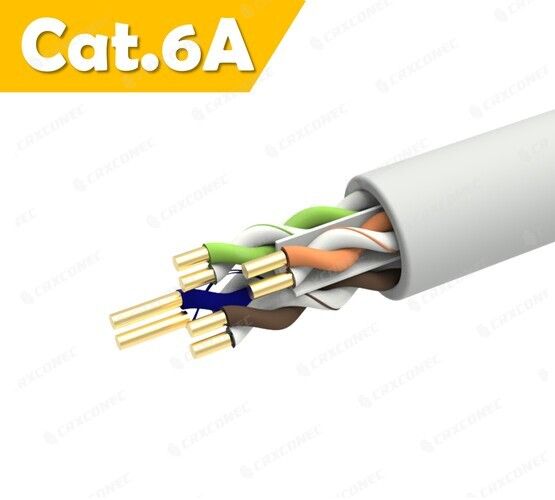 Cat.6A U/UTP LSZH 23AWG 솔리드 랜 케이블 그레이 LSZH