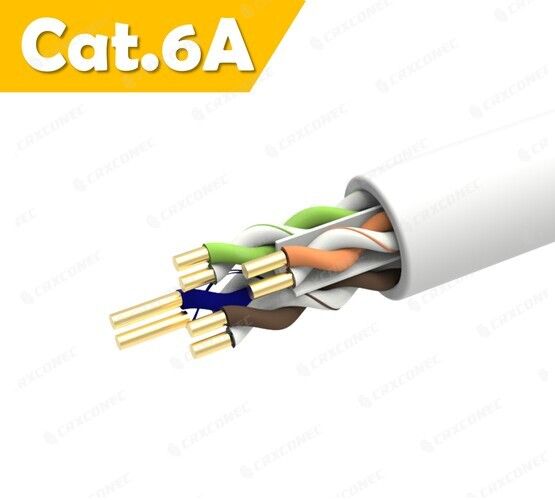 Cat.6A U/UTP LSZH 23AWG 솔리드 랜 케이블 WHITE LSZH