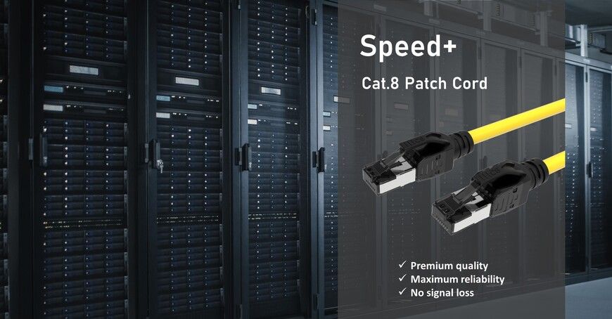 Cat.8 S/FTP 22 AWG Solid Patch Cord, Advanced Modular Plug Solutions for  Critical Network Applications