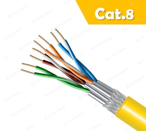 8類 22AWG S/FTP 單股双屏蔽网线線
