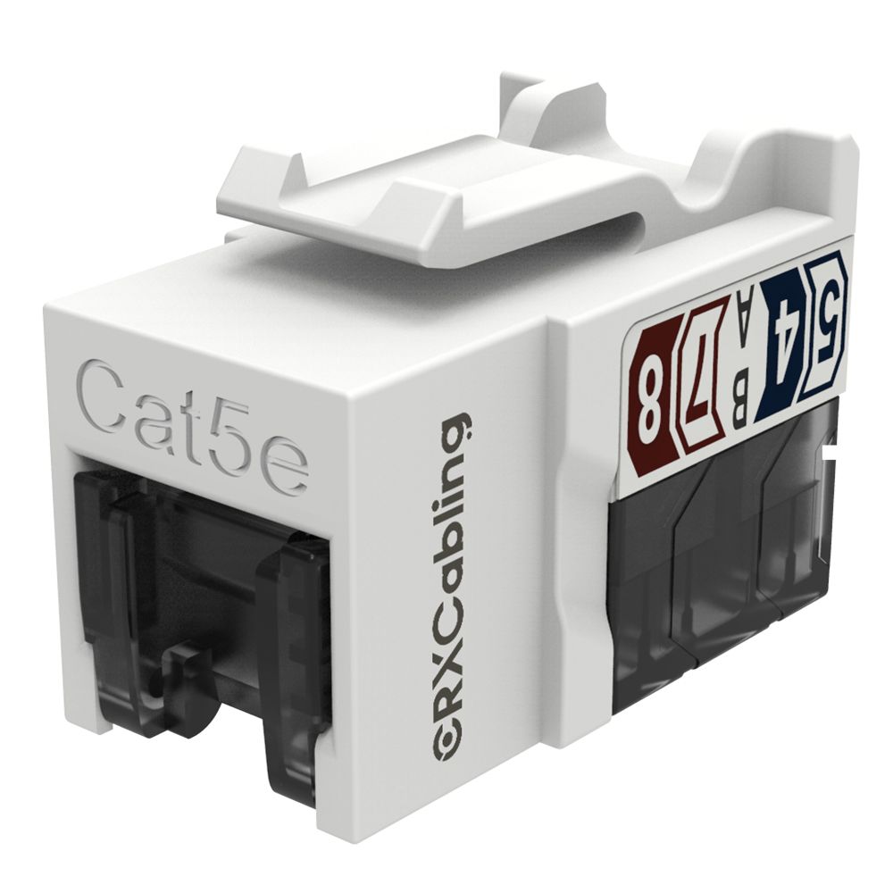 셔터가 있는 Cat.5E UTP RJ45 이더넷 월 잭.