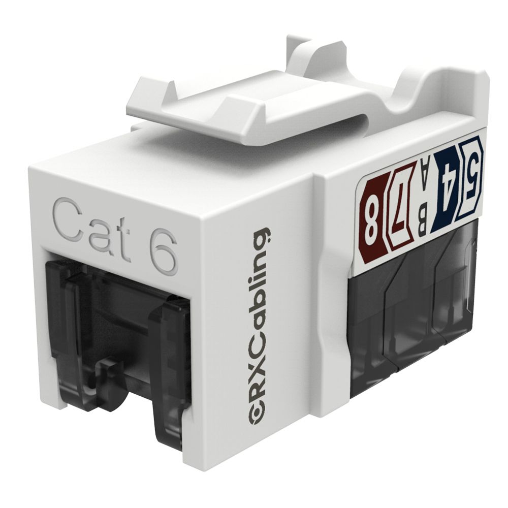 Slim Size Cat.6 UTP Keystone Module Jack With Shutter.