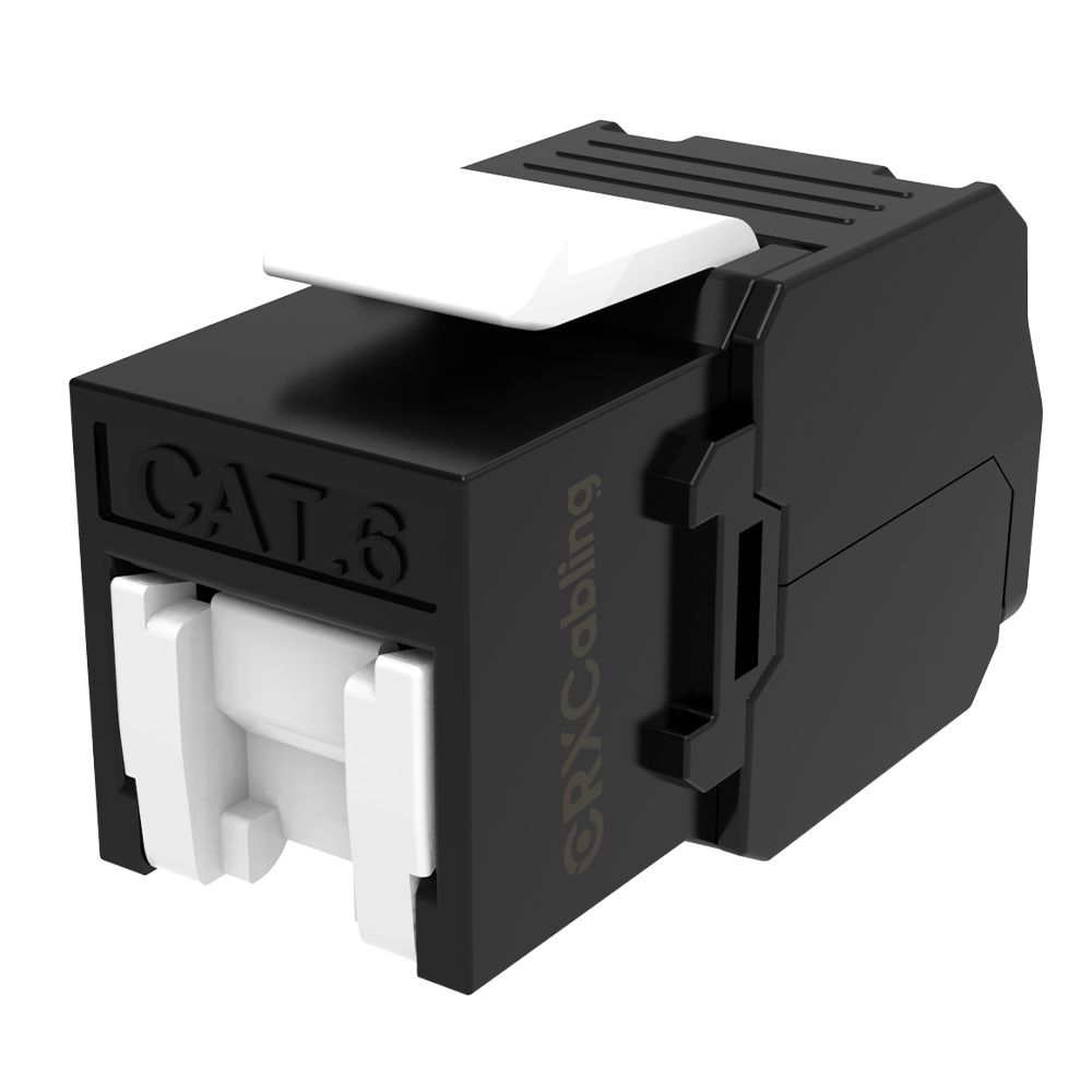 Tool Free Cat 6 Ethernet Keystone Jack.