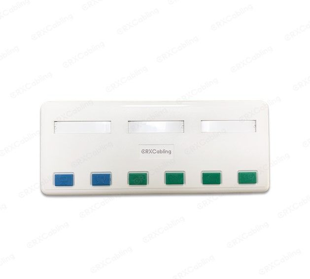 CRXCabling صندوق تركيب سطحي 6 منافذ
