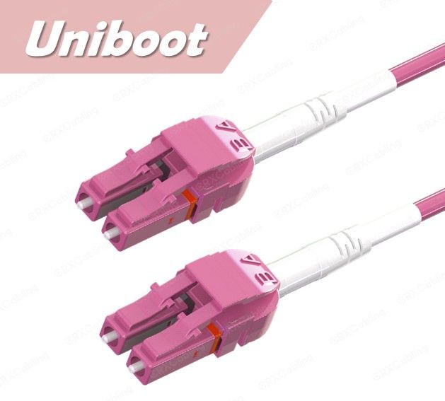 MM LC에서 LC Uniboot 이중 섬유 패치 코드