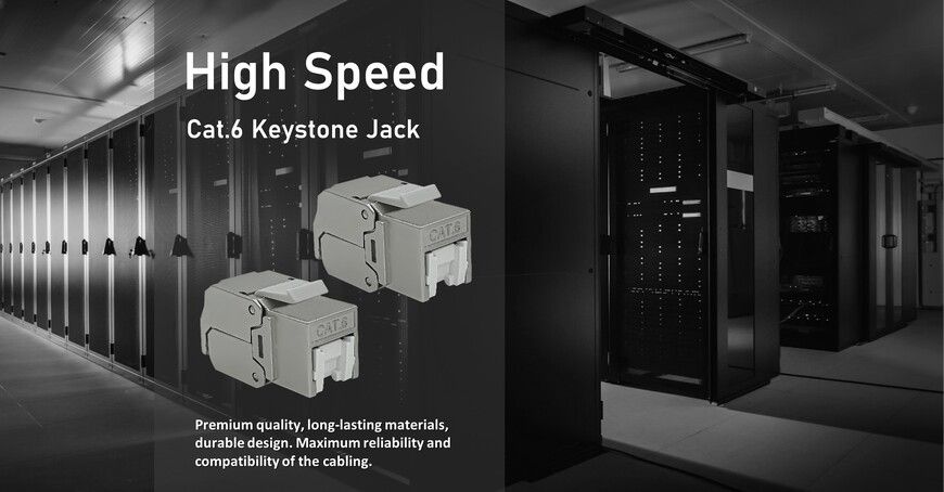 تطبيق جاك Keystone لكابل STP من النوع C6