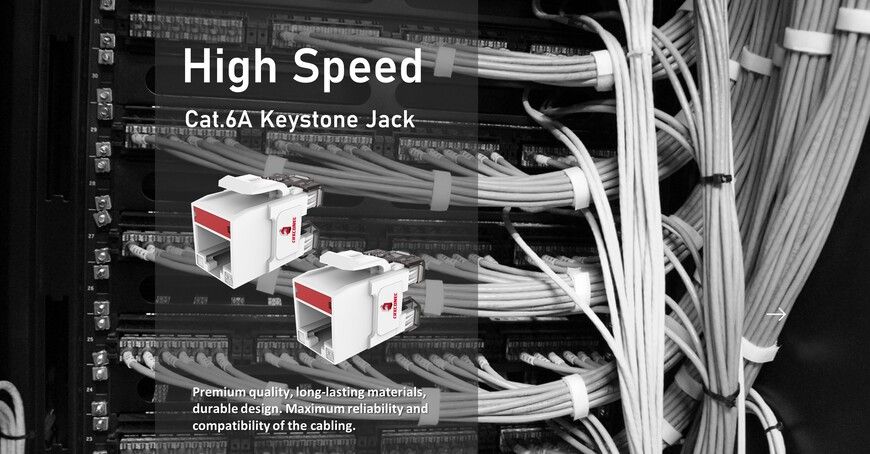 C6a UTP Ethernet Jack Application
