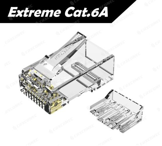 موصل UL المعتمد Extreme Cat.6A UTP RJ45 مع إدخال.