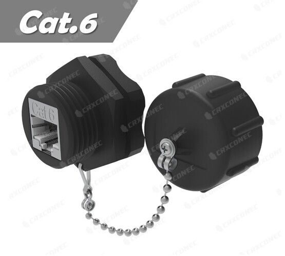 موصل RJ45 الصناعي IP68 المقاوم للماء Cat.6 STP