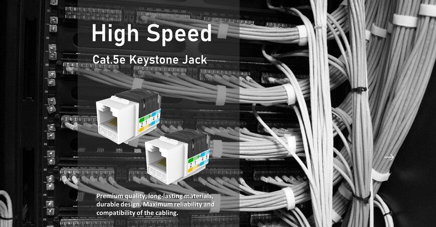 Cat.5e UTP Ethernet RJ45 Bağlantı Noktası Uygulaması
