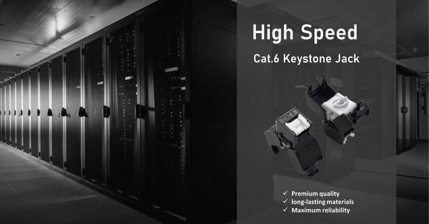 Cat.6 ToolFree Cable Keystone Application