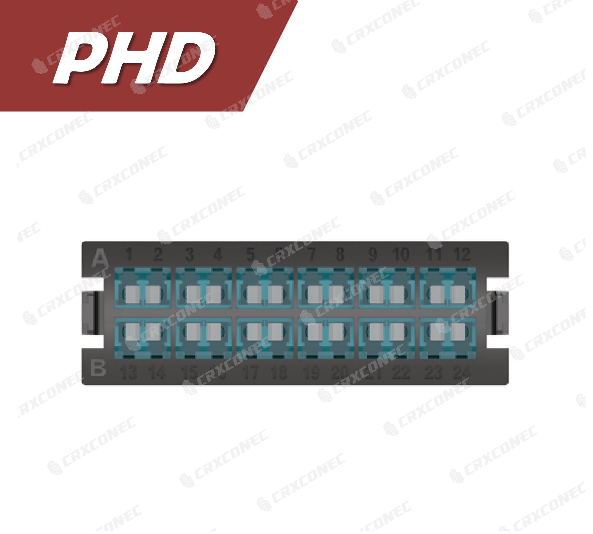 CRXCabling PHD 시리즈 LC 24C OM3 어댑터 플레이트