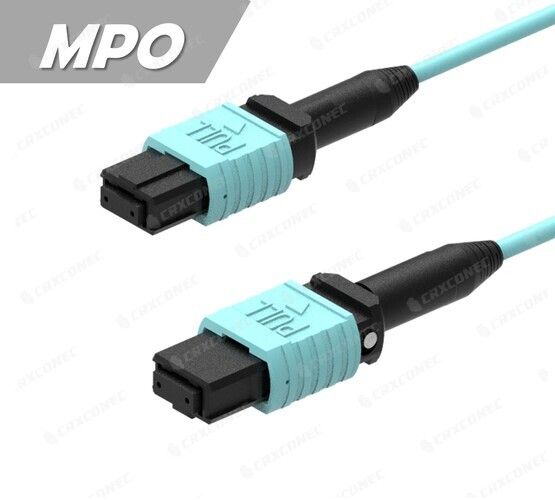 OM3 MPO에서 MPO 광 패치 코드.