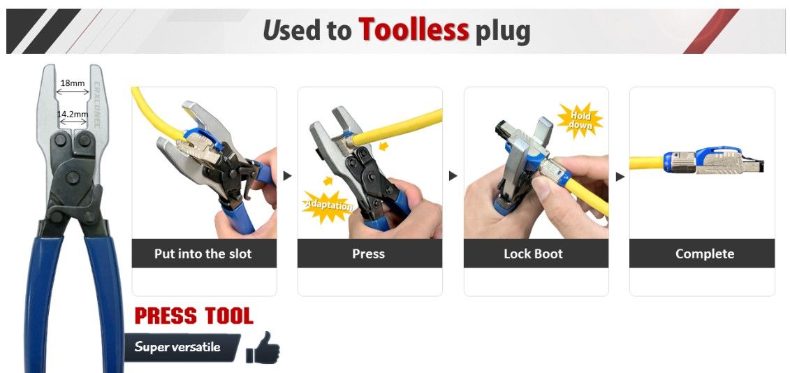 Tooless Plug Pressing Tool