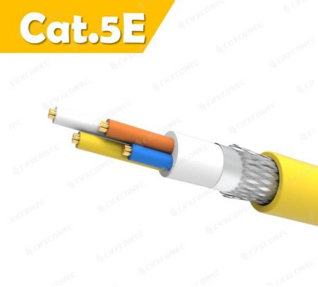 Industrial Cable Profinet Type B PVC, SF/UTP 22AWG/7 , Yellow Color, 100M - CRXCabling Profinet Cable B Type Yellow Color