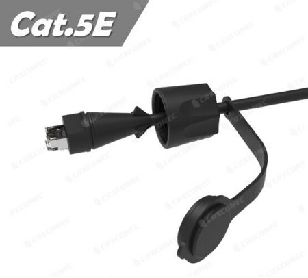 كابل صناعي 26AWG Cat.5E F/UTP معتمد من SGS بتصنيف IP68 بطول 1 متر - كابل صناعي 26AWG Cat.5E FTP مع تصنيف IP68
