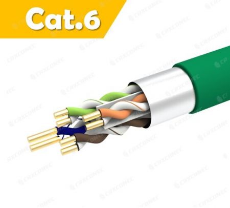 Yüksek Kaliteli PVC CM Sınıfı 23AWG F/UTP Ethernet Cat.6 Kablosu 305M
