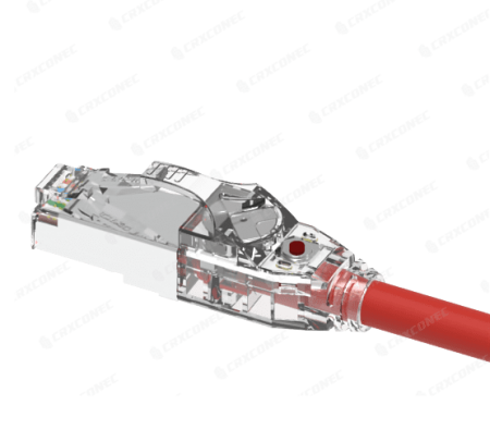 LED 추적 가능한 Cat.6 U/FTP 26AWG 패치 코드 LSZH 1M 빨간색 - UL 인증 LED 추적 가능 Cat.6 U/FTP 26AWG 패치 코드.