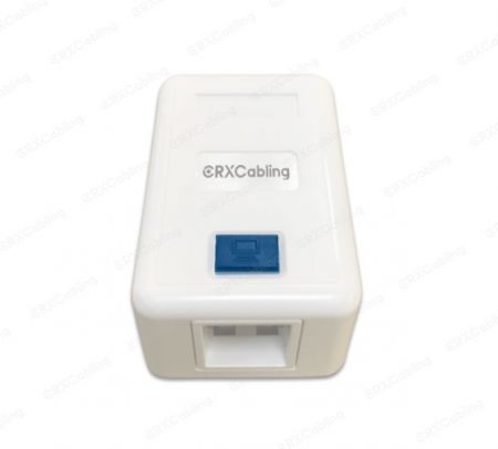 جعبه‌های سطحی بدون بار 1 پورت به رنگ سفید - جعبه نصب سطحی ۱ پورت CRXCabling