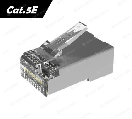 UL Listeli Sargılı Cat.5E STP RJ45 Konnektörü