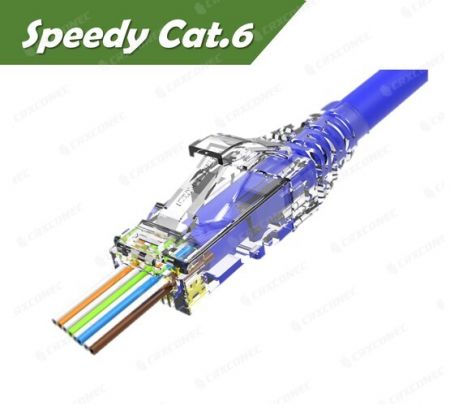 UL Listeli Hızlı Konnektör Cat.6 UTP Geçişli RJ45