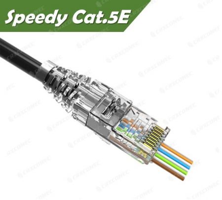 UL Listeli Speedy Cat.5E UTP Geçişli RJ45 Konnektörü