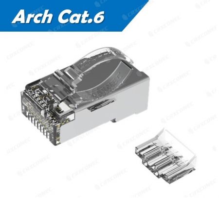 UL Listeli Arch Cat.6 STP RJ45 Konnektörü İç Kısım ile