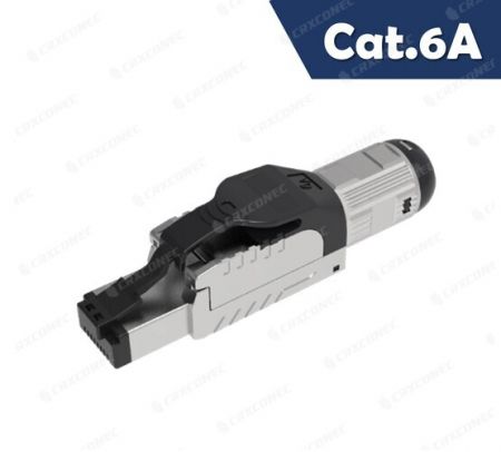 4PPoE 超六类 Cat.6A 10G 以太网 STP 免工具 屏蔽RJ45连接器 - 免工具壓接超六类屏蔽RJ45连接器