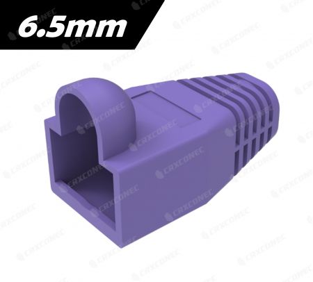 Mor Renkli Evrensel RJ45 Botları 6.5mm - Mor Ethernet RJ45 Konnektör Botları 6.5mm