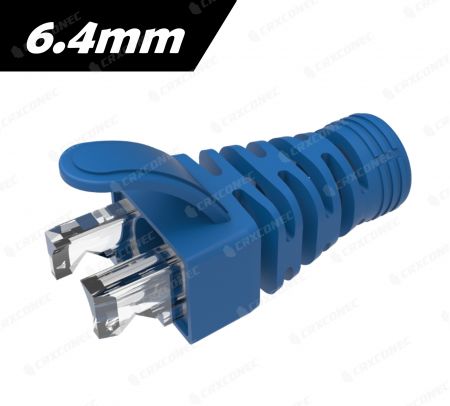 Mavi Renkli Tokalı RJ45 Botlar 6.4mm - Mavi Tokalı RJ45 Botlar 6.4mm
