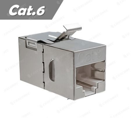 موصل RJ45 STP Cat.6 بزاوية 180 درجة معتمد من UL