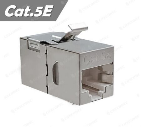 موصل RJ45 STP Cat.5E بزاوية 180 درجة مدرج في UL