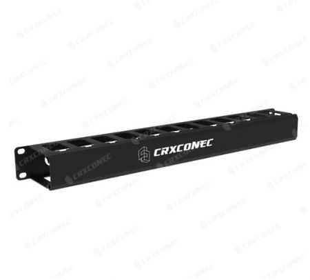 مدیریت کابل با پوشش کشویی 1U 19 اینچی به رنگ مشکی