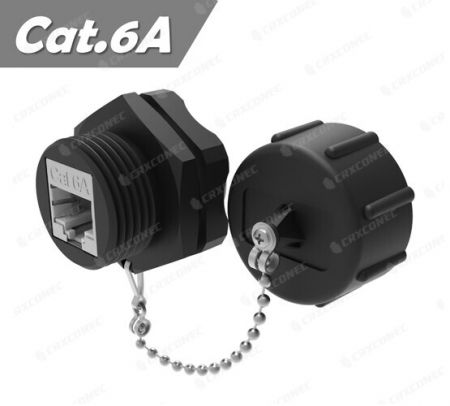 موصل RJ45 الصناعي IP68 مقاوم للماء Cat.6A STP