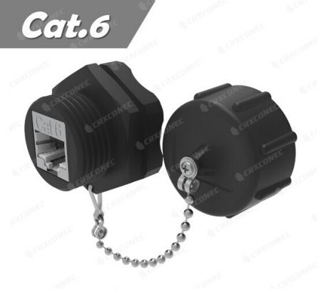 موصل RJ45 الصناعي IP68 المقاوم للماء Cat.6 STP