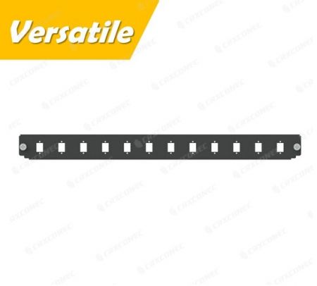 MF LIU Fiber Panel Front Plate 12 Port for SC Simplex/ LC Duplex Adaptor - 12 Port Fiber Adapter Panel