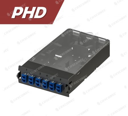 PHD SM 12C ODF Patch Panel Plastik Kaset (6 LC Duplex), Mavi - SM 12C ODF Splice Kaseti
