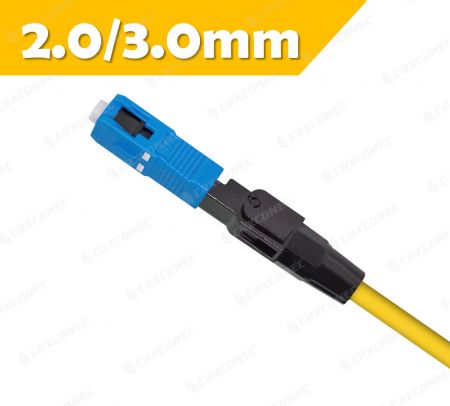 کانکتور سریع فیبر SC UPC برای کابل فیبر 2.0/3.0mm