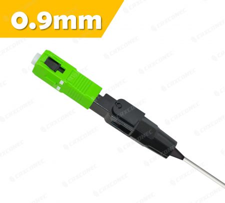 کانکتور سریع فیبر نوری SC APC برای کابل فیبر 0.9mm